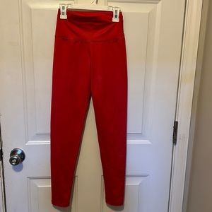 Women’s leggings red in color